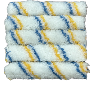 <span class=keywords><strong>Brosse</strong></span> à rouleau à rayures jaunes et bleues de 4 et 6 pouces personnalisable pour le bricolage et la <span class=keywords><strong>peinture</strong></span> industrielle Support OEM - Product Image 6