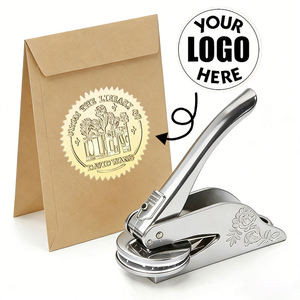 <span class=keywords><strong>Sello</strong></span> de Grabado en Metal Personalizado, Diseño Personalizado para Libros, Sobres, Servilletas, Manualidades en Papel, Herramienta de Prensado Elegante - Product Image 4