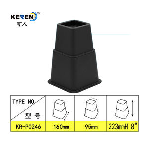 Alta calidad 8 piezas cada conjunto de Base de la cama de sofá de plástico vertical ajustable aumentar cama elevadores para muebles - Product Image 5