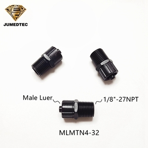 ข้อต่อท่อแบบเกลียวนอกขนาด 1/8-27 NPT และ 1/4-28 UNF นิ้ว ความยาว 9 มม. สำหรับน้ำ อากาศ ทางการแพทย์ ความงาม สารเคมี และอุปกรณ์ห้องปฏิบัติการ - Product Image 2