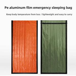 Custom Logo Light-<b>Weight</b> Waterproof Windproof Polyester Film Thermal Sleeping <b>Bag</b> Polyethylene Plated Aluminum Foil Envelope - Product Image 2