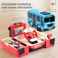 Offre Spéciale autobus scolaire Puzzle jouet éducatif Simulation jeu de volant en plastique voiture cadeau pour 5-7 et 8-13 ans unisexe