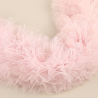 Accessoires vestimentaires en dentelle maillée personnalisée avec broderie en polyester à code-barres pour robes de mariée et textiles de maison