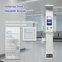 Analyseur médical intelligent à écran tactile, kiosque de contrôle de la santé, scanner de santé, balance à bioimpédance, modèle INBCA IN-I2, écran LED 21 pouces, 0,1 g