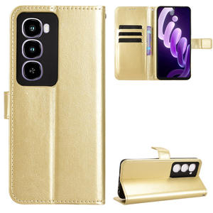 Étui de téléphone portefeuille en cuir TPU motif Crazy Horse pour <span class=keywords><strong>Itel</strong></span> City100 4G étui de téléphone portable de luxe - Product Image 5