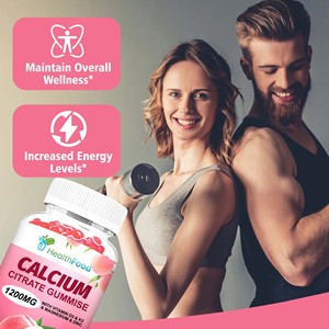 Gomitas de Citrato de Calcio de Rápida Absorción, Favorecen la Salud Dental y el Bienestar General con Potasio, Suplemento Dietético - Product Image 5