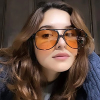 Gafas de Sol de Moda para Mujer 2024, de Plástico de Alta Calidad, Nuevo Molde, Estilo Retro, Marca de Lujo