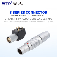 Connecteur circulaire 0B Push Pull à verrouillage automatique FGG FFG FNG FEG FAG FPG, assemblage de prise mâle et femelle pour communication RF