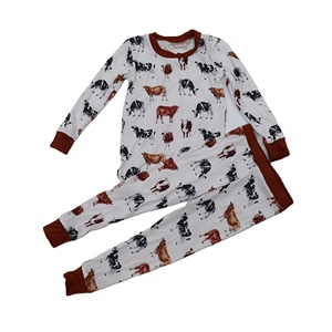 Qingli OEM No Tariff Surprise Mystery Box Ensemble de pyjamas pour garçons Noël Prêt à expédier Pyjamas en bambou pour filles - Product Image 4