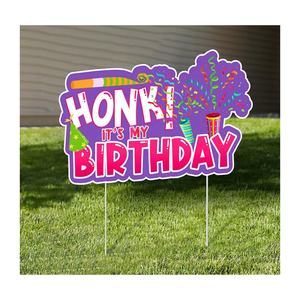 Tanda Halaman kartu rumput plastik selamat ulang tahun kustom DENGAN pasak dan huruf - Product Image 6