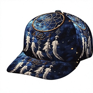 Gorras Snapback Personalizadas con Estampado Completo al por Mayor, Gorras de Béisbol con Diseño de Atrapasueños y Galaxia por Sublimación, OEM - Product Image 2
