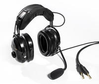 Headset Serat Karbon Tahan Air IPX5 Dual Plug AG-1 Pilot Aviation Headset ENC Peredam Kebisingan Ear Dynamic Driver Pivot