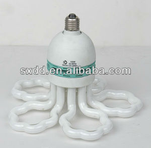 Hộp màu <span class=keywords><strong>CFL</strong></span> bóng đèn lớn tiết kiệm năng lượng đèn sen hình dạng ánh sáng E27 B22 hoa 105W AC110V AC230V PBT 8000hrs OEM 60 80 0.5 10000 - Product Image 2