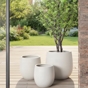 Jardinières modernes classiques à grandes courbes, légères, imperméables, écologiques, <span class=keywords><strong>en</strong></span> <span class=keywords><strong>céramique</strong></span>, pour utilisation dans les centres commerciaux - Product Image 3