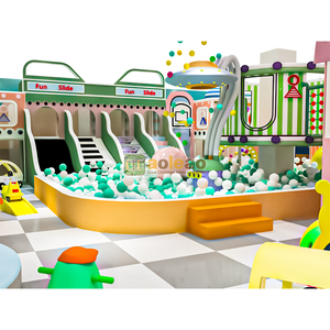Aoleao - Complejo de Juegos Infantiles Comercial Personalizable - Conjunto Completo de Área de Juegos Interactiva Interior Estilo Castillo - Product Image 2