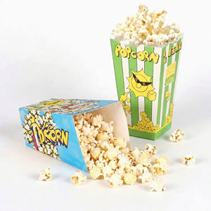 Suministros para Fiestas Temáticas de Películas, Porta Palomitas Biodegradables, Ecológicos, de Calidad Alimentaria, con Diseño a Rayas - Product Image 2