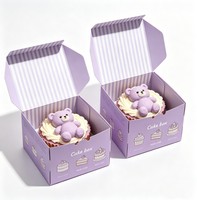 Boîte à gâteau de mariage personnalisée recyclable à la fraise, boîte à dessert au chocolat, boîte à donuts, boîte à gâteau de qualité alimentaire pour les petites entreprises