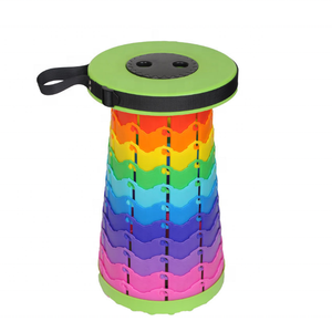 Tabourets rétractables arc-<span class=keywords><strong>en</strong></span>-ciel, tabourets portables, chaise pliante <span class=keywords><strong>de</strong></span> <span class=keywords><strong>salon</strong></span>, tabouret <span class=keywords><strong>de</strong></span> camping, chaise <span class=keywords><strong>de</strong></span> pêche pliable pratique - Product Image 2