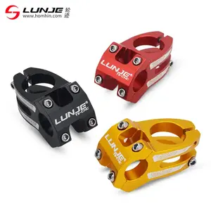 LUNJE suku cadang sepeda BMX, bagian pit berlubang 22.2*35mm, pegangan pendek