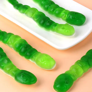 Caramelos de Goma de Alta Calidad con Empaque Personalizable, Fabricante de Caramelos de Goma, Venta al por Mayor, Caramelos de Goma Halal con Forma de Oruga Verde - Product Image 4