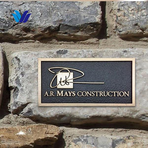 HONGSEN יצרן אספקת מותאם אישית פרסום שילוט פליז שם חריטה צלחות - Product Image 5