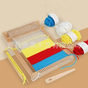 Wooden Children Loom Handmade <b>Weaving</b> Machine For Kids 7-12 Years Old Toy Textile Craft <b>Kit</b> - Product Image 1