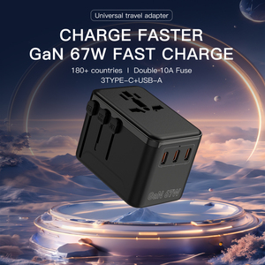 Adaptateur de voyage mondial Charge rapide Adaptateur de voyage multinational Cadeaux d'entreprise Chargeur Usb avec convertisseurs de voyage à ports multiples - Product Image 2
