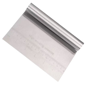 Stainless Steel Baking Scraper With Scale For Dough Cutting And Measuring 150X120mm <strong>Pastry</strong> Tool - Product Image 5