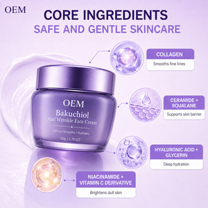 Crema Facial con Bakuchiol, Alternativa al Retinol, Hidratante Antiedad, Reafirmante, Antiarrugas, Reparadora, Cuidado <span class=keywords><strong>de</strong></span> la Piel, OEM, ODM - Product Image 2