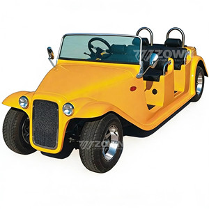 Voiture électrique vintage classique populaire à 6 places, fonctionnant sur batterie, pour adultes, mini-voiture électrique rétro en solde - Product Image 1