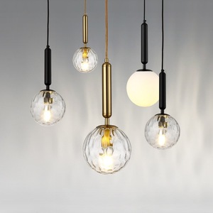 Modern Minimalist Pendant Light Round Milky White Glass <b>E26</b> LED Single Head Bedroom Living Room Desk Lighting - Product Image 2