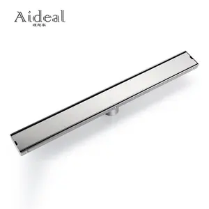 Commercial hotel use anti-seeper stainless steel 1000mm floor concealed linear shower drain