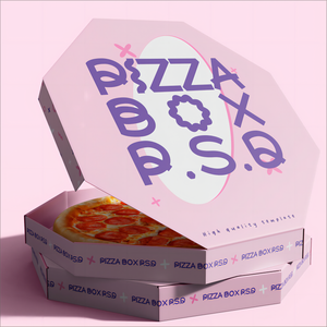 New tùy chỉnh cá nhân thiết kế giấy các tông compostable bát giác Hexagon nhiệt hộp bánh pizza - Product Image 2