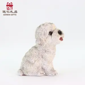Daren Gifts For Home Decoration Cute Resin Crafts Decorative White Statue Sculpture Decor Resin Crafts