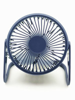 Ventilateur de table pliable USB rechargeable en plastique de 5 pouces à trois vitesses - Ventilateur de refroidissement haute vitesse 5V DC pour la maison, le bureau, la voiture, le camping-car et l'usage domestique