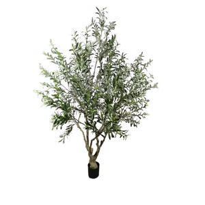 Olivier artificiel détachable de Style nordique grand plancher-debout plante en pot d'intérieur en plastique hôtel décoration de la maison - Product Image 5