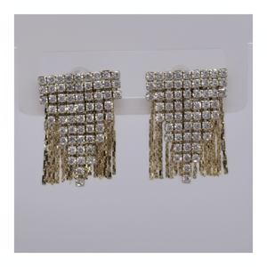 Coeso elegante Set di gioielli in cristallo a due pezzi che attira un paio per un Look alla moda - Product Image 1