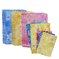 En Stock et Multiple Personnalisé Imprimé 3 Côté Joint Plat de Soudure à Chaud D'emballage de Masque Facial De Papier D'aluminium Sacs