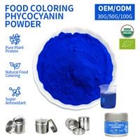 Poudre de spiruline bleue biologique EU&NOP E3 E6 E18 E25 Phycocyanine Colorant alimentaire naturel