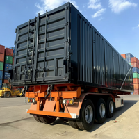 Semi-remorque porte-conteneurs polyvalente 20 pieds/40 pieds avec verrouillage réglable pour le transport routier de conteneurs logistiques