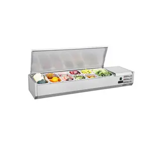 Hot selling Top Display Salad Bar Refrigerator Chiller CE Approved Counter