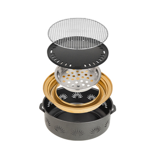 <strong>Best</strong> Selling Korean Yakiniku <strong>Tabletop</strong> Charcoal BBQ <strong>Grill</strong> Commercial Grade Stainless Steel Smokeless Portable Remote Control - Product Image 1