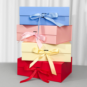 Caja <span class=keywords><strong>de</strong></span> Regalo Magnética Plegable Ecológica con Lazo <span class=keywords><strong>de</strong></span> Cinta, Personalizable, <span class=keywords><strong>para</strong></span> Cosméticos, <span class=keywords><strong>de</strong></span> <span class=keywords><strong>Cartón</strong></span> Mate - Product Image 4