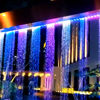 Fontaine numérique à rideau d'eau DEWY, fontaine dansante d'extérieur, écran d'eau LED programmable pour la décoration de la place publique, du jardin et du paysage