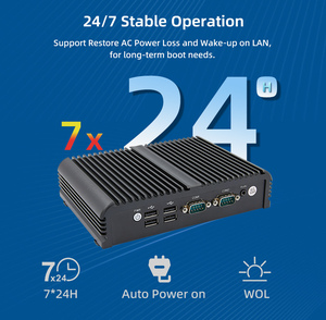 瓦拉诺J1900无风扇工业迷你电脑新型嵌入式工业电脑，带2LAN和6USB美国插头 - Product Image 5