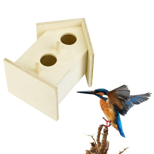 Nido di uccello fatto da te ornamenti in <span class=keywords><strong>legno</strong></span> nido di uccello in <span class=keywords><strong>legno</strong></span> solido uccello casa per la decorazione esterna - Product Image 4