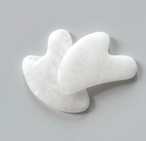Outil de massage Gua Sha en jade blanc - Product Image 1