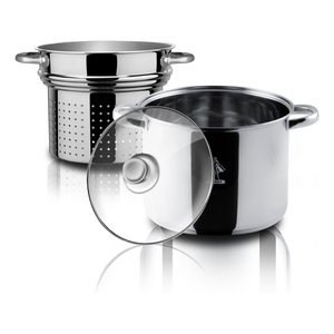 Cuoci pasta Inox (22cm) LA DIVINA RE INOX Pastarella Cromo lucido AP000077 - Product Image 1
