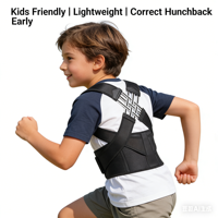 Corrector de Postura para Niños, Protección Profesional, Ligero, Transpirable, Cinturón de Soporte Lumbar de Neopreno para Estudiantes