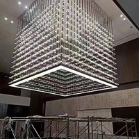 Lustre en verre créatif de luxe pour salon, lampe d'intérieur